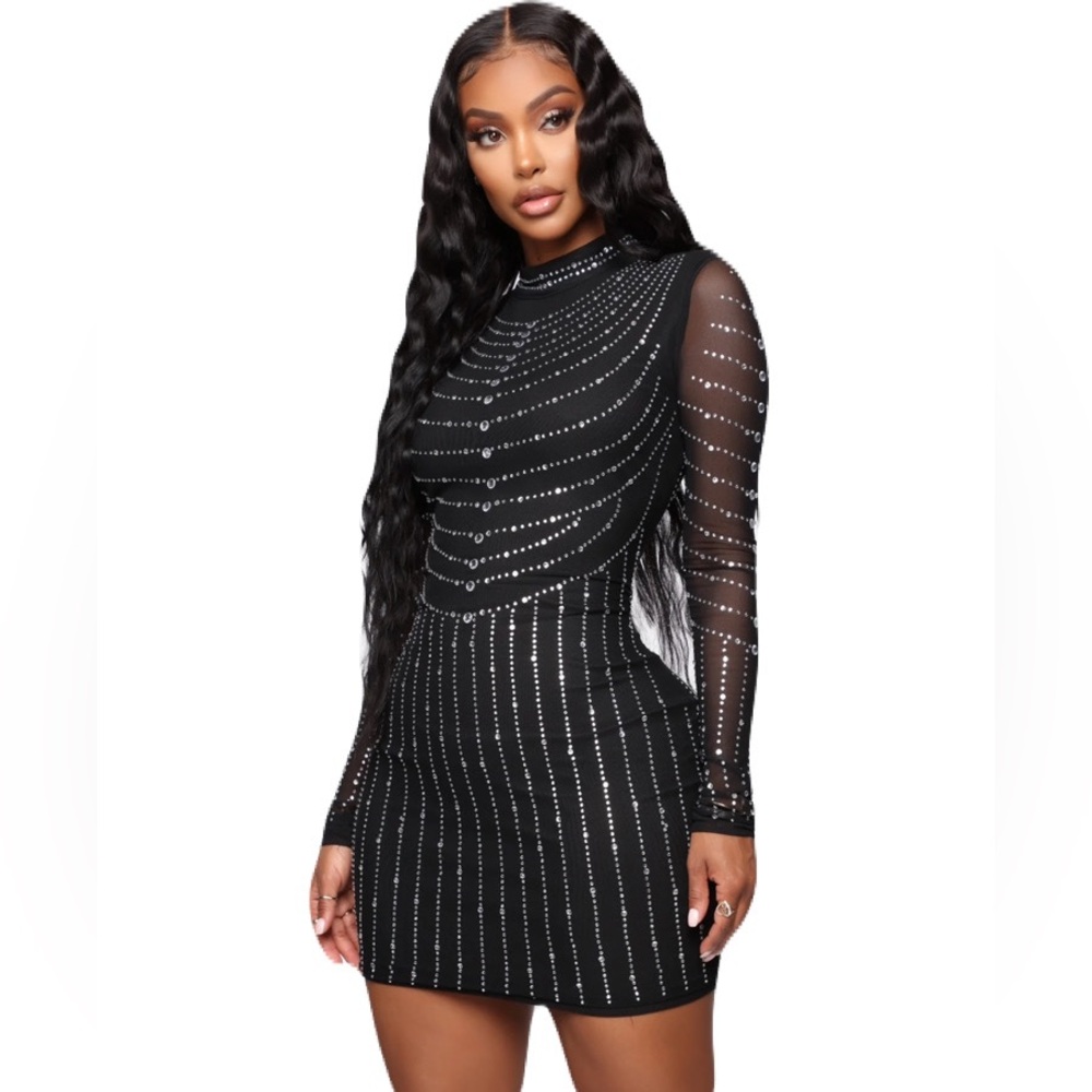 Dripping In Diamond Bodycon Mini Dress